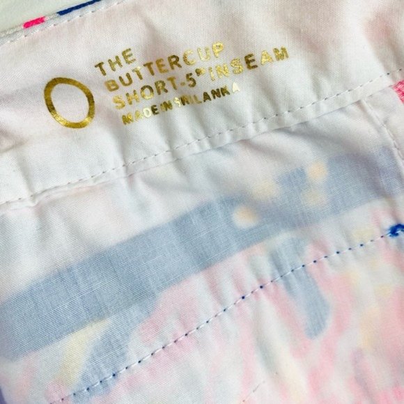 Lilly Pulitzer Blue 5" Buttercup Scallop Hem Short - Picture 9 of 9